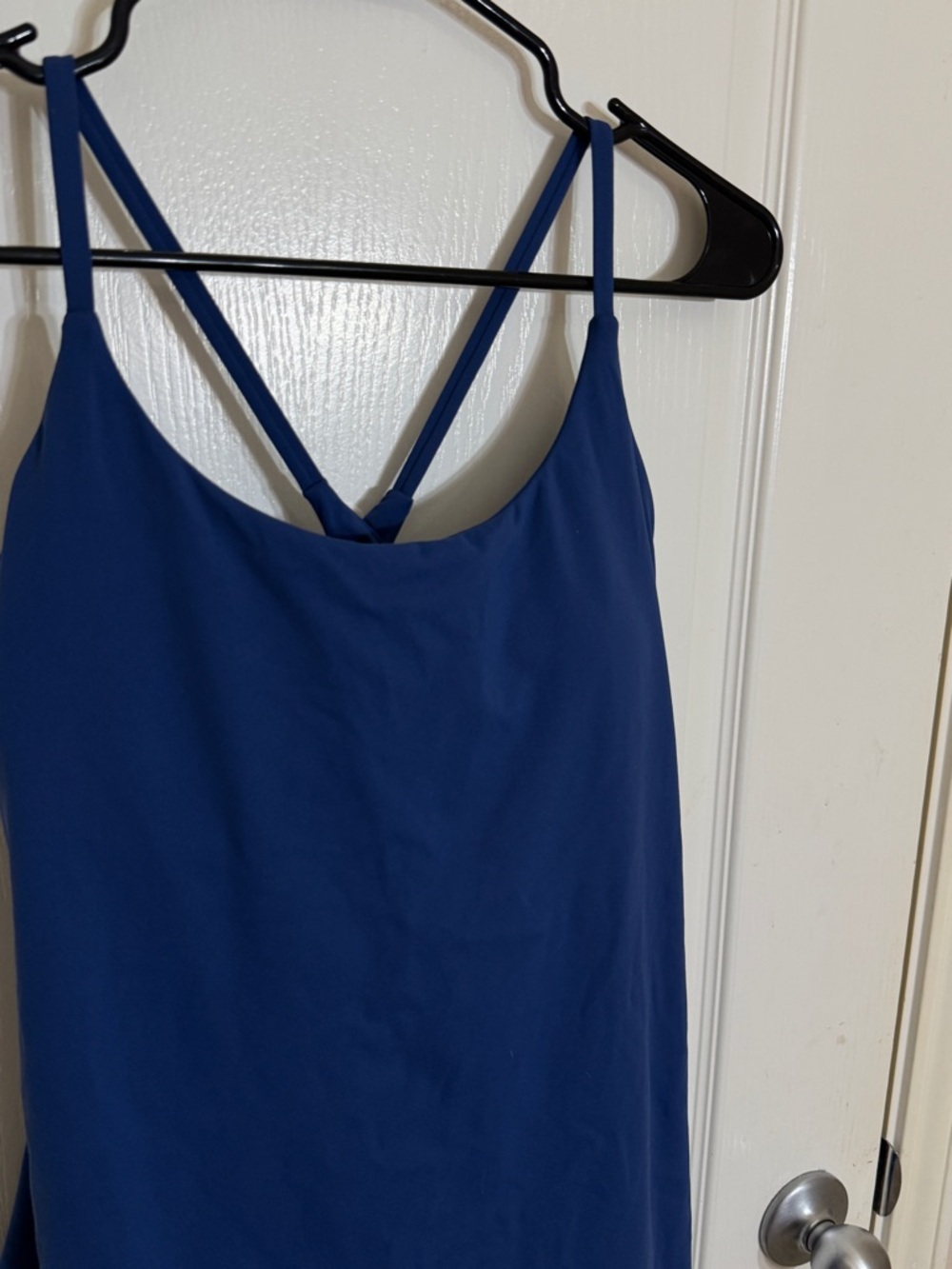 Halara SoftlyZero Plush Molded Cups Low Support Blue Active Wear Dress M NWT - Picture 4 of 12